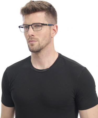 3-Pack Blue Light Blocking Reading Glasses for Men - Trendy Metal Frame - Anti Eye Strain +1.75 Magnification - Stylish Computer Readers in Assorted Colors - Buy Online on GoSupps.com