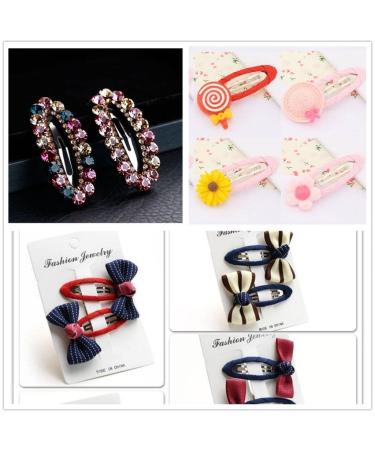 Chiwanji 50 Pieces Oval Bendy Snap Hair Clips Silver 5cm Hairpins for DIY Hairstyles | International Shipping - Buy Online on GoSupps.com