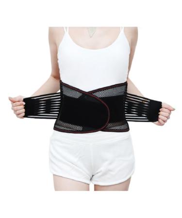 Back Support Back Brace Lumbar Support Lower Back Brace Support Belt Lightweight Breathable Lumbar Decompression Belt Posture Back Support Belt(X-Large) X-Large Black