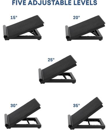 Adjustable Calf Stretcher Slant Board - Non-Slip Portable Stretch Equipment for Ankle, Achilles Tendon, Knee & Posture Exercise - Buy Online on GoSupps.com