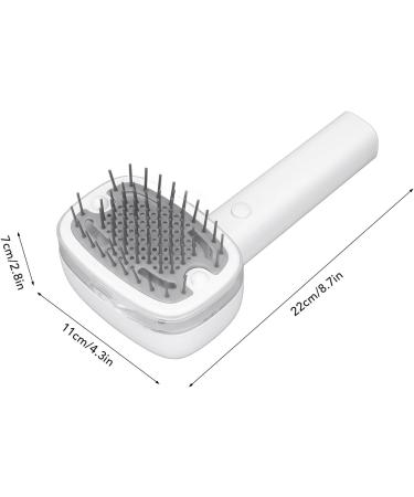 Pet Hair Dryer 2 in 1 Pet Grooming Dryer Low Noise Adjustable Stainless Steel Barrettes Lightweight with Cat Brush for Home (White) - Buy Online on GoSupps.com