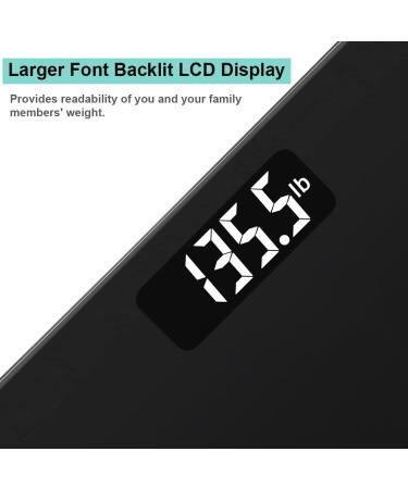 Triomph Digital Body Weight Scale - Ultra Slim Design, 6mm Tempered Glass, 400lb Capacity, Black - Buy Online on GoSupps.com