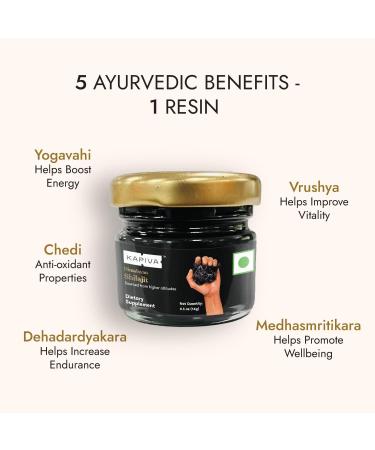 Kapiva Himalayan Shilajit Resin 14g - Performance Booster for Endurance & Stamina - Buy Online on GoSupps.com
