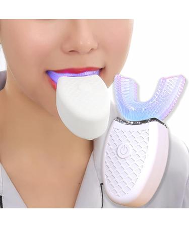 Clenp Electric Toothbrush - U-Shaped Ultrasound Silicone 360 Automatic Blue Light Toothbrush for Adults - Perfect for Home Use - Buy Online on GoSupps.com