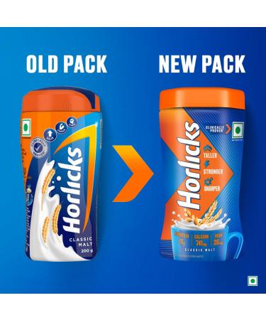 Horlicks Health & Nutrition drink - 200 g Pet Jar (Classic Malt) - Buy Online on GoSupps.com