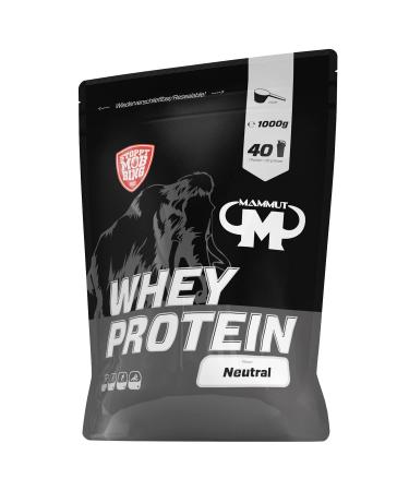 Mammut Nutrition Whey Protein Neutral Whey Protein Whey Protein Shake 1000 g Neutral 1 kg (1 pack)