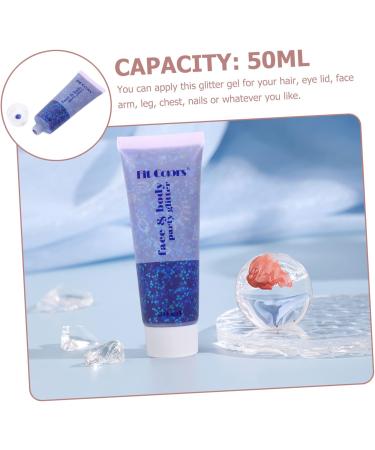 Buy Holographic Blue Sequin Gel - Chunky Glitter Eye Shadow & Nail Art | Shimmer Cosmetic Glitter for Crafts - 2.5X4.5X11.6CM - Buy Online on GoSupps.com