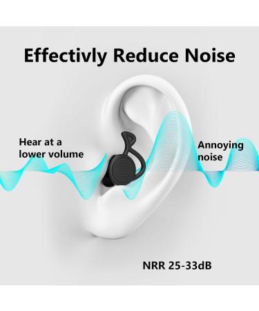2 Pair Reusable Silicone Ear Plugs - Noise Cancelling for Sleeping Travel Swimming & Concerts - Buy Online on GoSupps.com