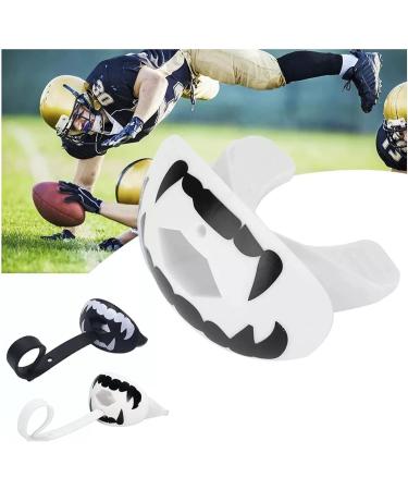 iFCOW Football Mouth Guard with Helmet Strap Superior Sports Mouth Guard for Boxing Basketball & Lacrosse Safe Comfortable & Durable - White - Buy Online on GoSupps.com