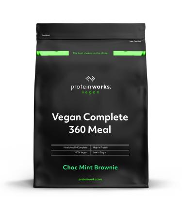 360 Vegan Complete Meal | Mint-Chocolate Brownie | Nutritionally balanced | 100% vegan | Quick and affordable meal | THE PROTEIN WORKS | 500g