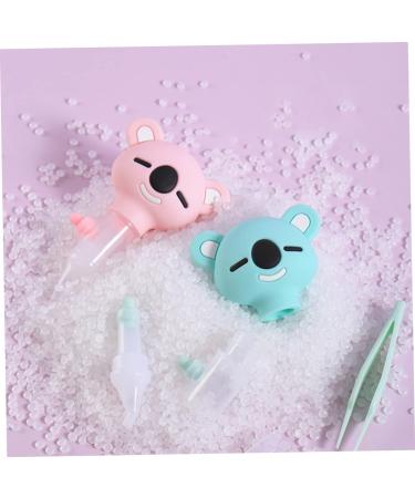 Kisangel Infant Nose Sucker - 2pcs Silicone Aspirators for Newborns | Baby Safety Manual Nose Cleaner for Nasal Care - Buy Online on GoSupps.com