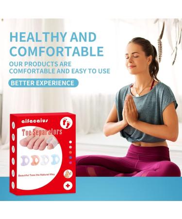 12 Pack Gel Little Toe Separators & Spacers - Pinky Toe Cushions for Preventing Rubbing & Relieving Pressure - Overlapping Toe Corrector (5 Colours) - Buy Online on GoSupps.com