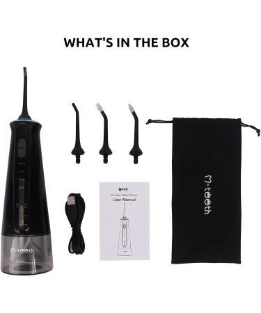 Water Flosser Cordless - Rechargeable Dental Oral Irrigator with 3 Modes 4 Jet Tips & 300ml Tank IPX7 Waterproof for Home & Travel - Buy Online on GoSupps.com