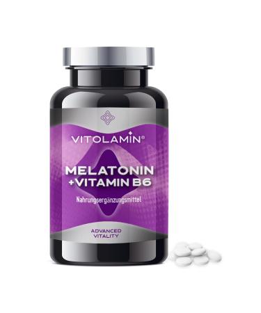MELATONIN + VITAMIN B6 | VITOLAMIN® | 150 TABLETS | Helps fall asleep and prevent insomnia by promoting long and prolonged rest