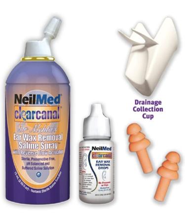 NeilMed Clearcanal Ear Wax Removal Complete Kit - 2.5oz (75mL) - Buy Online on GoSupps.com