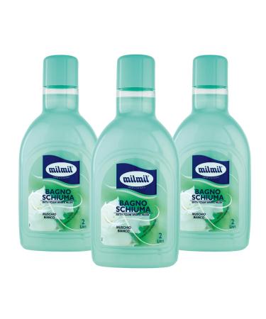 Milmil Milmil Bath Mousse White Foam Fragrance Practical Size Dermatologically Tested - 3 x 2000 ml