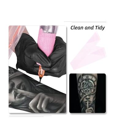 100 Pack Tattoo Plastic Sleeves - Disposable Tattoo Cord Covers & Hook Sleeves Bags in Pink - Buy Online on GoSupps.com