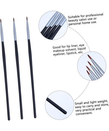 SOESFOUFU 5pcs Fine Eyeliner Brush Cosmetic Eye Wands Gel Eyeliner Eye Liner Pens Smudge Stick The Brush Fiber - Buy Online on GoSupps.com