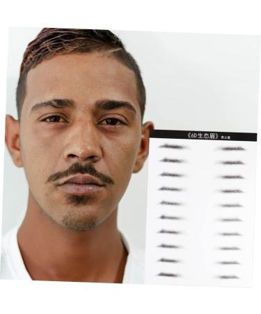 Housoutil 4 Sheets Pairs Adhesive Eyebrow Template Eyebrowsb Simulation Eyebrow 3d Artificial Eyebrow Stickers - Buy Online on GoSupps.com