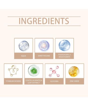  Chaies Liquid Foundation | Natural Beauty Concealer - Long-Lasting Concealer SPF 50 Suitable for All Skin Types - Buy Online on GoSupps.com