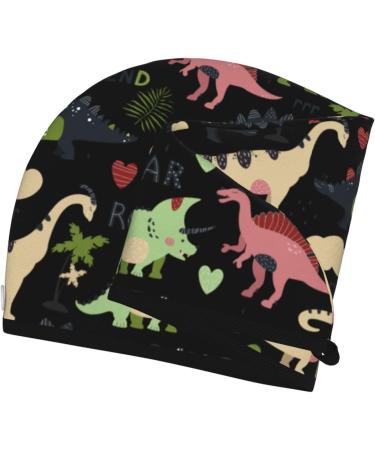Cute Dinosaurs Microfiber Hair Towel | Super Absorbent Coral Velvet Wrap for Women | Quick Dry Cap for Long Curly & Thick Hair - Buy Online on GoSupps.com