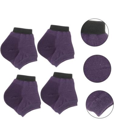 minkissy 15 Pairs Moisturizing Socks Foot Softening Socks Heel Protector Heel Cushions Silicone Heel Socks Dry Feet Foot Protectors for Feet Ankle Socks Spa Silicone Purple Anti Slip Socks - Buy Online on GoSupps.com