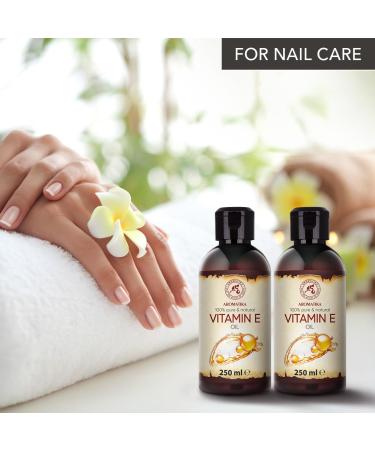 Vitamin E Oil Set 2x250ml - Natural Moisturizer for Face Body & Hair | Rich in Vitamin E for Ultimate Skin & Hair Care - Buy Online on GoSupps.com