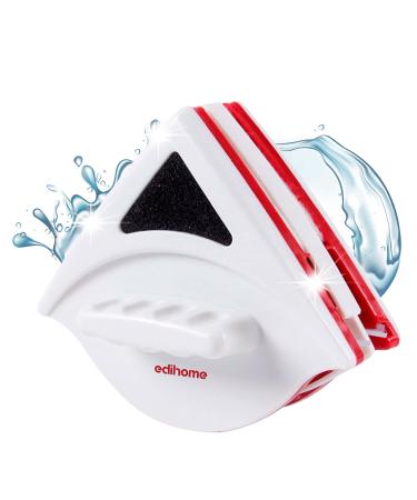 Edihome Magnetic Window Cleaner with Double Sides for Windows 15-24 mm Professional Window Cleaner Includes 6 Sponges 4 Brushes 12 Sponge Adjusters