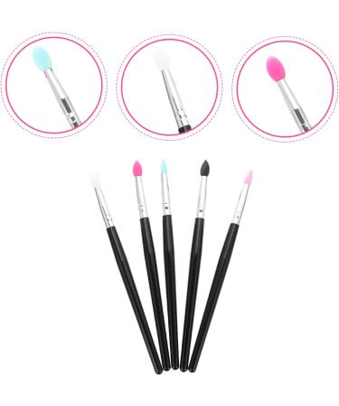 WOONEKY 5pcs Silicone Eyeshadow Brush Creme Eyeshadow Stick Cream Makeup Brush Cream Applicator - Buy Online on GoSupps.com