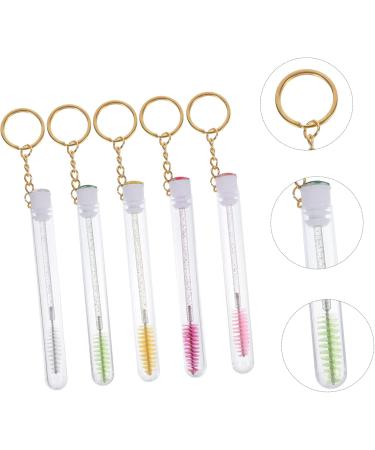 Beavorty 10 Pcs Keychain Mascara Brush Lash Mascara Empty Mascara Wand Eyelash Brush with Keyring and Tube - Buy Online on GoSupps.com