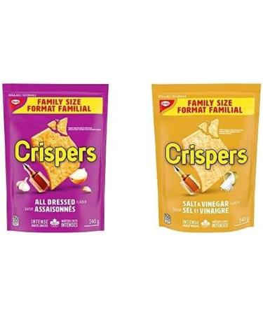 Crispers All Dressed 240g Back to School Snack with Salt & Vinegar 240g Back to School Snack