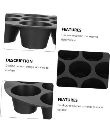 PRETYZOOM 4 Pcs 7 Silicone Ice Molds Cake Baking Pans Silicone Cupcake Pan Muffin Cake Molds Candle Mold Candle Accessories Air Fryer Muffin Pan Silica Gel Baking Tools Oven - Buy Online on GoSupps.com