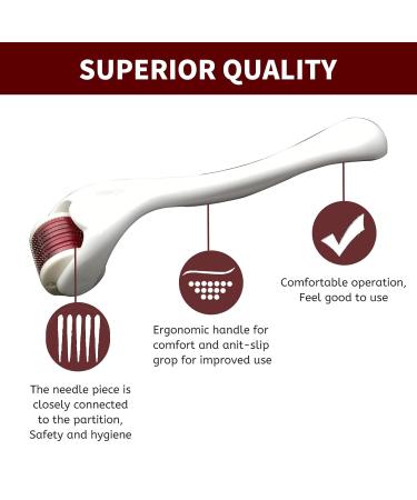 IOPYKKOA Beard Roller 0.5 mm - Microneedling Roller for Beard Growth | Derma Roller for Men | International Shipping Available - Buy Online on GoSupps.com