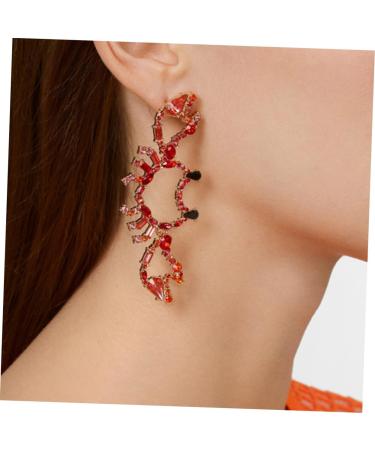 Zerodeko 2 Pairs Earrings for Women Orrous 925 Sterling Silver Earrings Women Jewelry Earrings Christmas Earrings Womens Earrings Post Earrings for Women Crystal Pendants Personality Miss - Buy Online on GoSupps.com