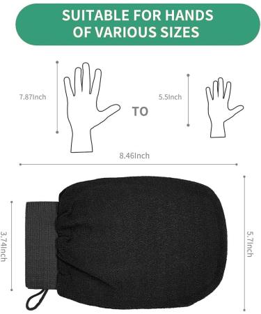 The Kessa Kessa Exfoliating Glove Moroccan Kessa Glove Kessa Glove Shower Glove Moroccan Exfoliating Kessa Glove (5PCS-B) - Buy Online on GoSupps.com