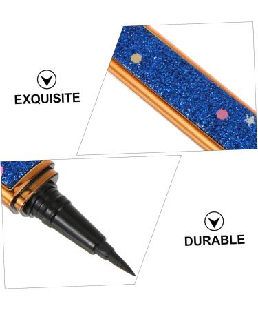 FRCOLOR 2pcs Self Adhesive Mascara Liquid Eyeliner Eyeshadow Pencil Self-adhesive Eye Liner Fake Eyelashes 1 count (Pack of 1) Bluex2pcs - Buy Online on GoSupps.com