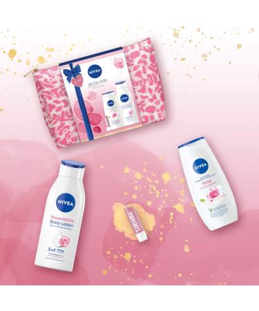 Nivea Travel Love Gift Set for Women | Pampering Beauty Set with Shower Gel Body Lotion & Cultural Bag | Perfect Moisturizing Care Gift - Buy Online on GoSupps.com