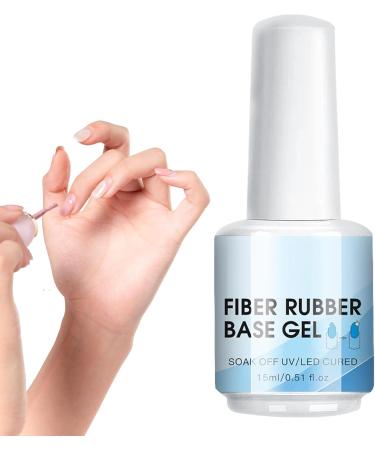  Dmuzsoih Nail Fiber Gel Clear Reconstructing Gel for Damaged Nails - 15ml Transparent Manicure Accessories Requiring UV/LED Curing for Salon Home and Travel - Buy Online on GoSupps.com