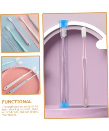 Gleavi Travel Toothbrush Set - 4 Durable & Comfortable Brushes for Adults | Perfect for Hotels & Travel - Individually Packaged - Buy Online on GoSupps.com