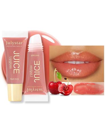 Katutude Moisturizing lip gloss hydrating lip shine waterproof lip oil tinted for lip care and dry lips