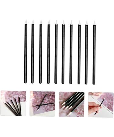 DOITOOL 200 pcs Brush Sticks Stickblack Head Makeup Fiber Practical Eye Black Disposable Applicator 9x0.7cmx2pcs Blackx2pcs - Buy Online on GoSupps.com