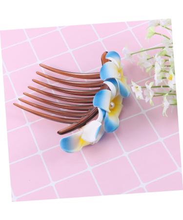 Angoily Bridal Hair Comb Bridal Hair Accessories Plumeria Flower Hair Side Comb Bridal Headdress Bride Insert Comb Hair Clip Hair Barrettes Women Hairpin French Hawaii Bridesmaid - Buy Online on GoSupps.com