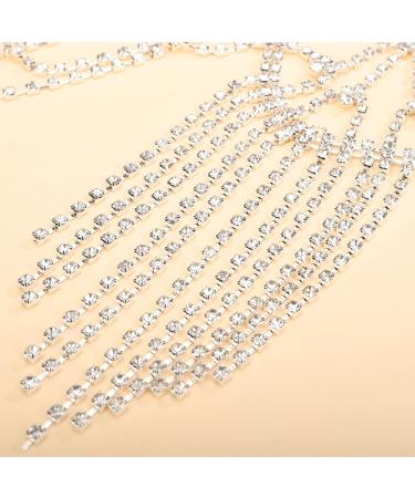 YERTTER Wedding Silver Rhinestone Head Cap Chain 20s Headpiece for Women - Buy Online on GoSupps.com