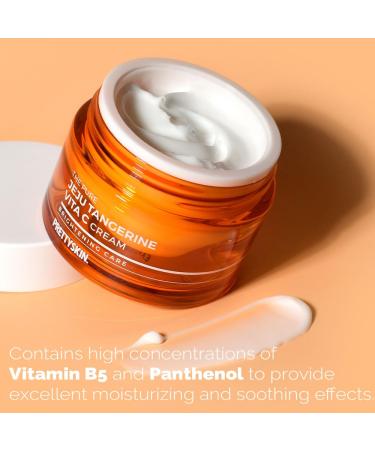 PRETTYSKIN Pure Tangerine Vitamin C Face Cream 1.75 fl.oz. Lightweight Non-Sticky Moisturize With Jeju Tangerine Extract Vitamin Complex | Korean Skincare for Hydration & Skin Support - Buy Online on GoSupps.com