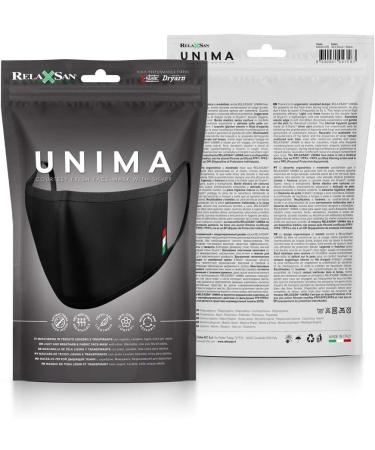 Buy Relaxsan Unima Black Courtesy Band - Breathable Easy Dry Thread & Silver X-Static Yarn - Washable & Reusable for Comfort - Buy Online on GoSupps.com