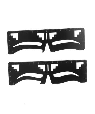 DOITOOL 10 Pcs Eyebrow Ruler Eyebrow Auxiliary Ruler Mini Eyebrow Shaping Tool Eyebrow Trimming Orthotics