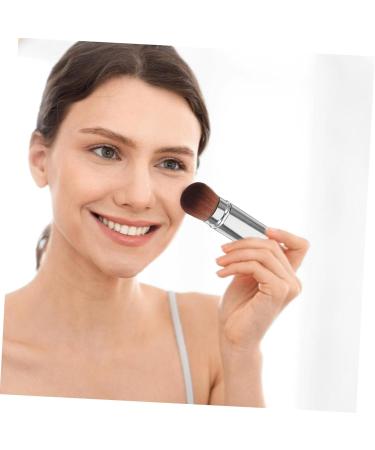 Housoutil Dense Retractable Foundation Brush - Perfect Cosmetic Tool for Powder & Liquid Makeup | Travel-Friendly Blush & Concealer Applicator - Buy Online on GoSupps.com