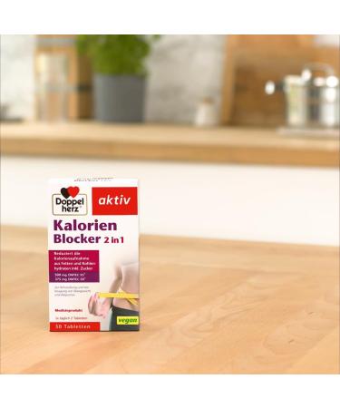 Double Heart Calories Blocker 2 in 1 - Vegan 30 Tablets for Obesity Treatment & Prevention - International Shipping Available - Buy Online on GoSupps.com