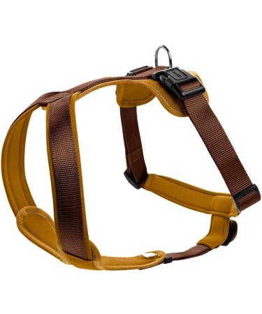HUNTER NEOPRENE dog harness nylon padded with neoprene L 72 - 91 cm brown/caramel brown/caramel 72 - 91 cm - Buy Online on GoSupps.com