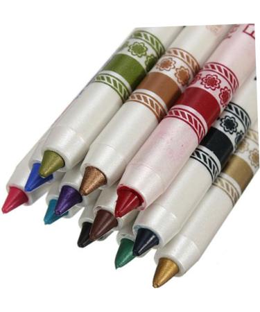 FRCOLOR 12 Eyeliner Pencil Glitter Eyeliner Eye Liner Sharpeners Cosmetic Pencils Set Makeup Pen Water Proof 1 count (Pack of 1) As Shown - Buy Online on GoSupps.com